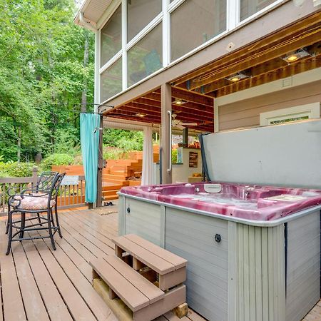 Creekside Hendersonville Haven Hot Tub And Fire Pit Eksteriør billede