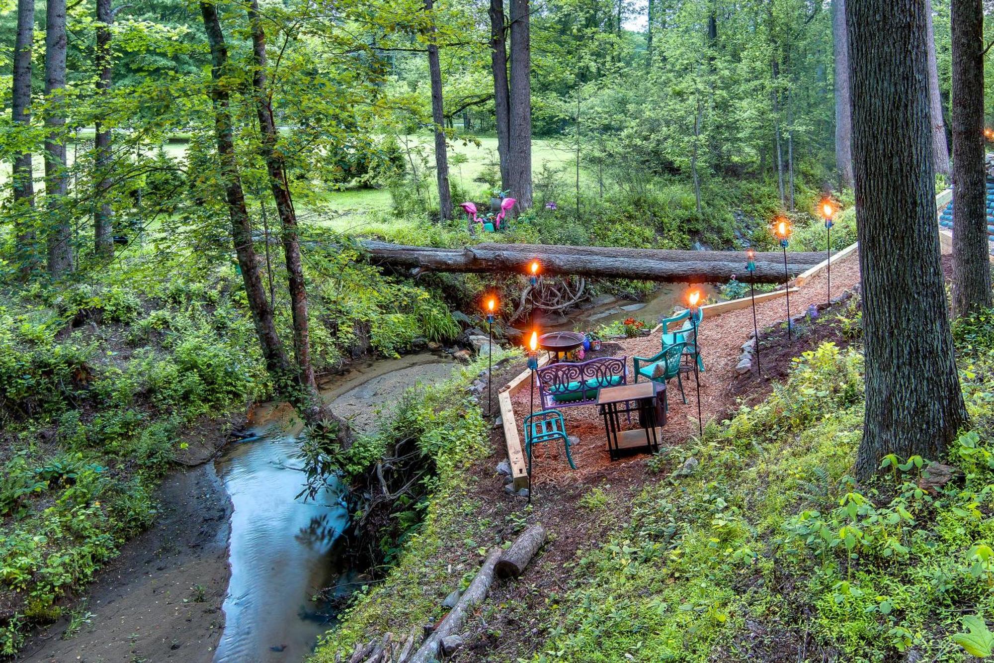 Creekside Hendersonville Haven Hot Tub And Fire Pit Eksteriør billede
