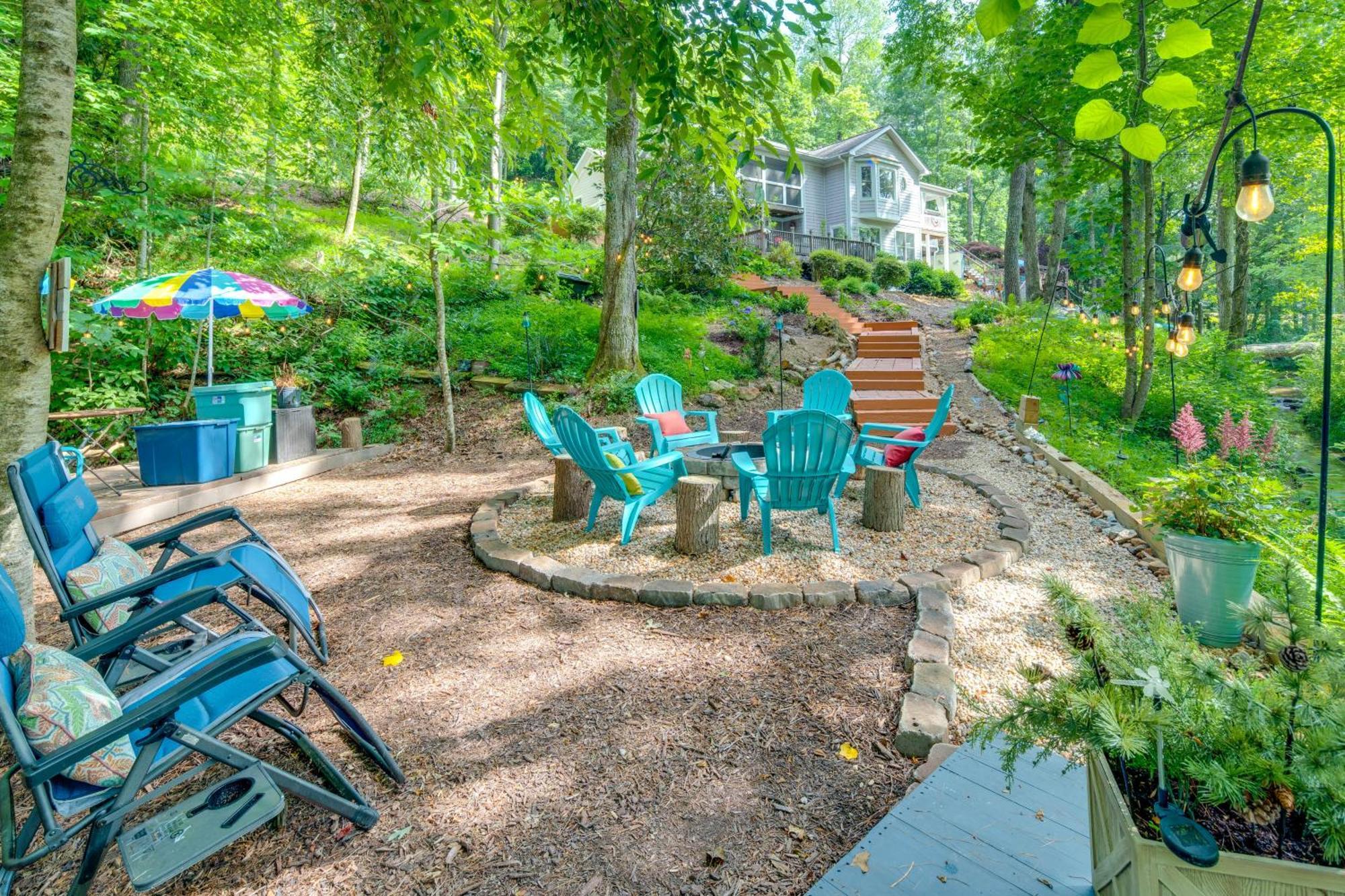 Creekside Hendersonville Haven Hot Tub And Fire Pit Eksteriør billede